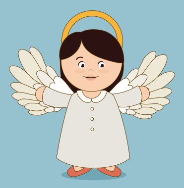 Melek tasarım, vektör çizim.