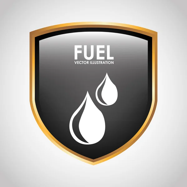 Conception icône de carburant — Image vectorielle