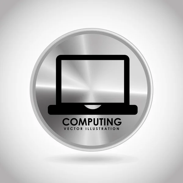 Computing knop — Stockvector