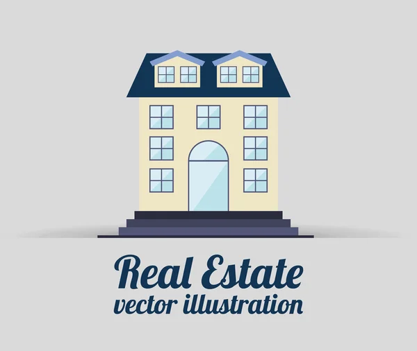 Diseño inmobiliario — Vector de stock