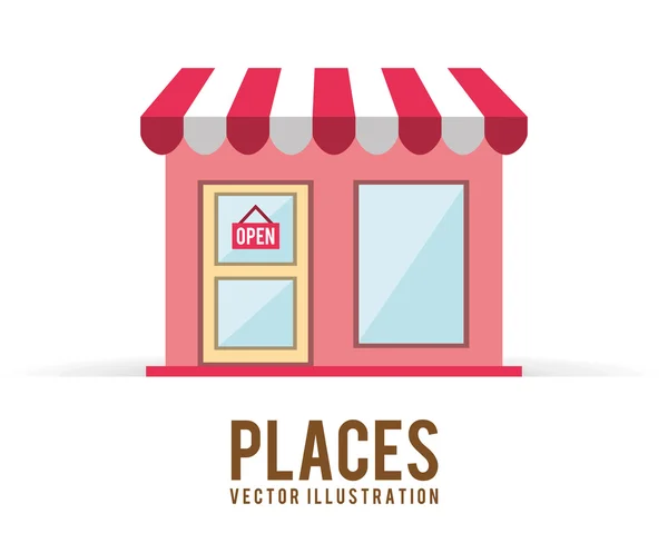 Places — Stockový vektor