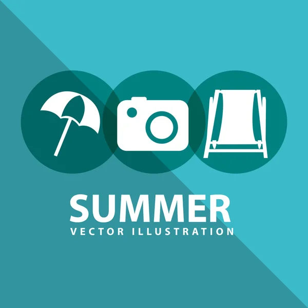 Design de verão — Vetor de Stock