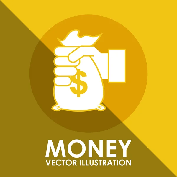 Pénz ikon — Stock Vector