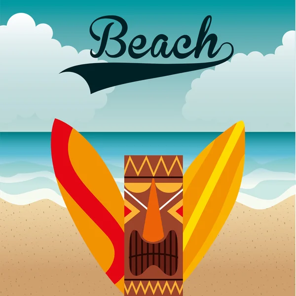 Ikona plaży — Wektor stockowy