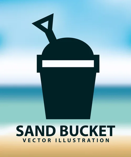 Seau de sable — Image vectorielle