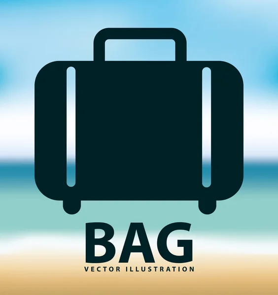 Bag icon design — Stock Vector