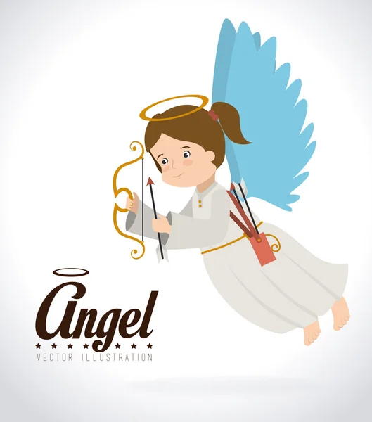 Angel ontwerp, vectorillustratie. — Stockvector