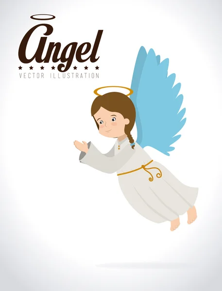 Angel design, vector illustration. — Stock Vector