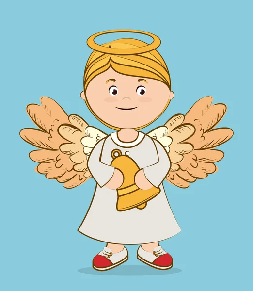 Angel design, vektorové ilustrace. — Stockový vektor