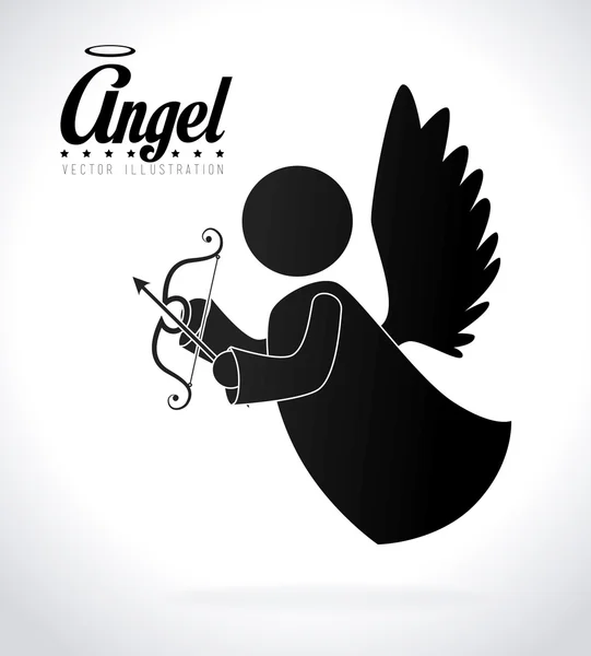 Angel design, vector illustration. — Stock Vector