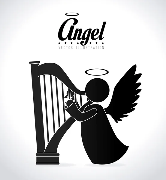 Angel design, vector illustration. — Stock Vector