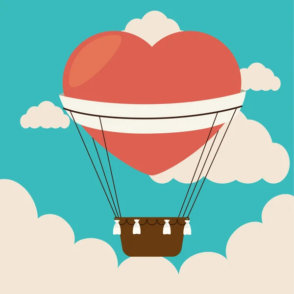 Luchtballon ontwerp — Stockvector