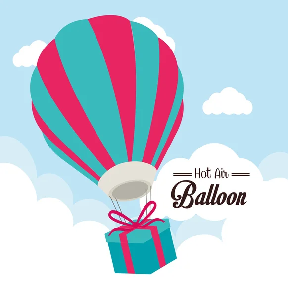 Luchtballon ontwerp — Stockvector