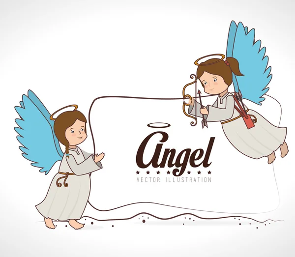 Diseño ángel — Vector de stock