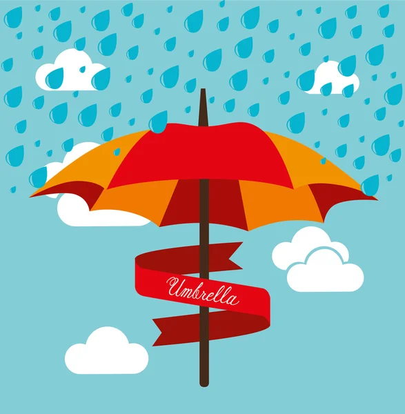 Şemsiye tasarımı — Stok Vektör