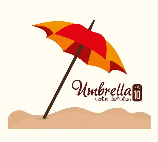 Conception de parapluie — Image vectorielle