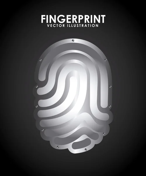 Fingerprint design — Stock Vector