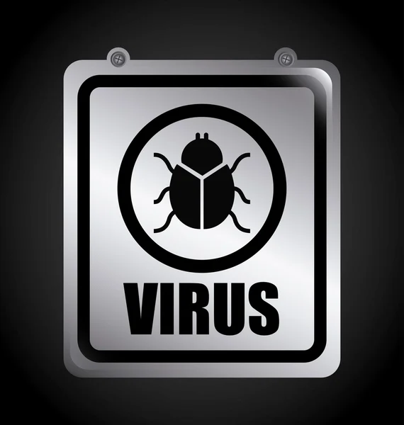 Virus pictogram — Stockvector