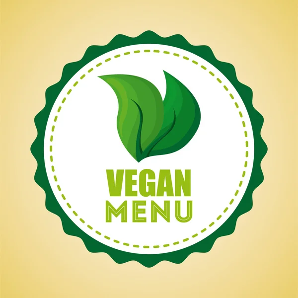 Vegan menyn Design — Stock vektor