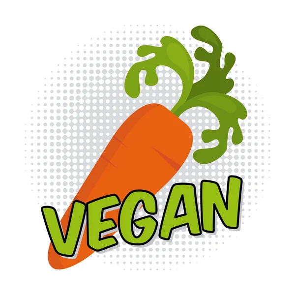 Conception de menu végétalien — Image vectorielle