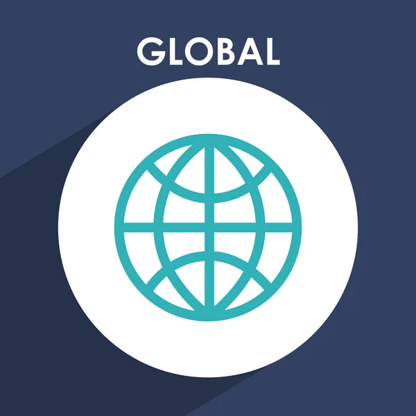 Global pictogram — Stockvector