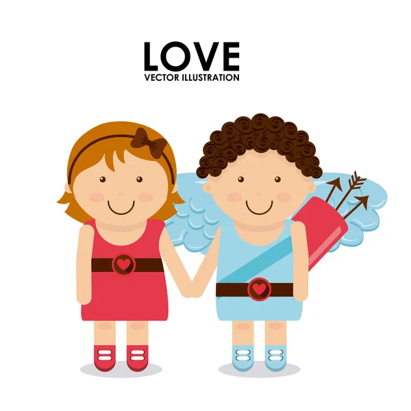 Cupid cute — Stock Vector