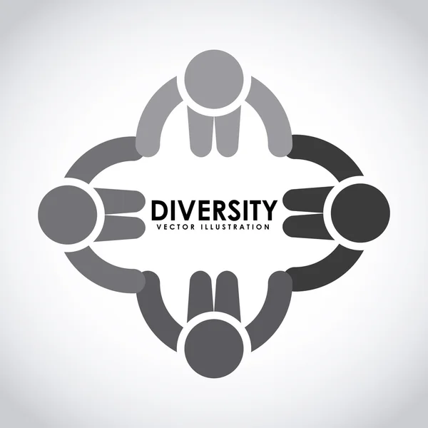 Diversiteit concept — Stockvector