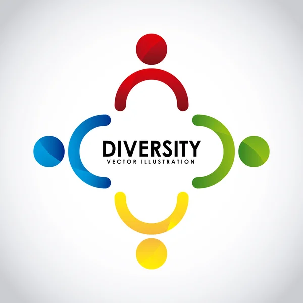 Concept de diversité — Image vectorielle