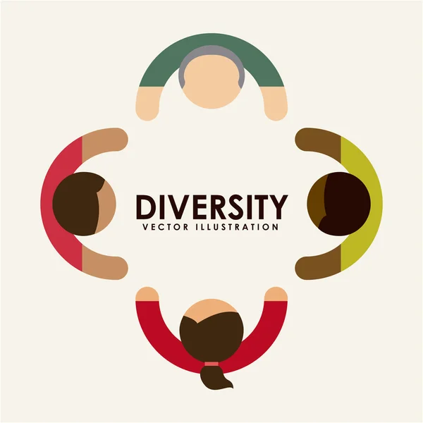 Diversiteit concept — Stockvector