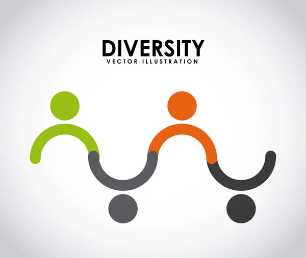 Diversity concept — Stock Vector