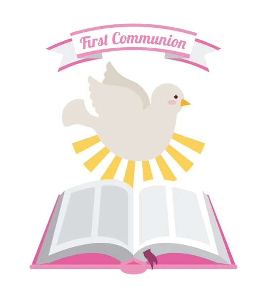 Eerste communie — Stockvector