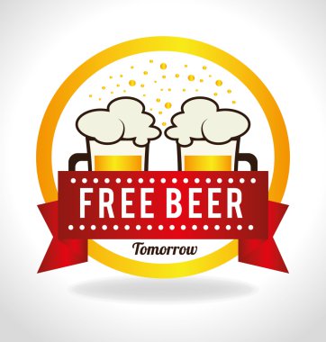 Bira tasarım, vektör çizim.