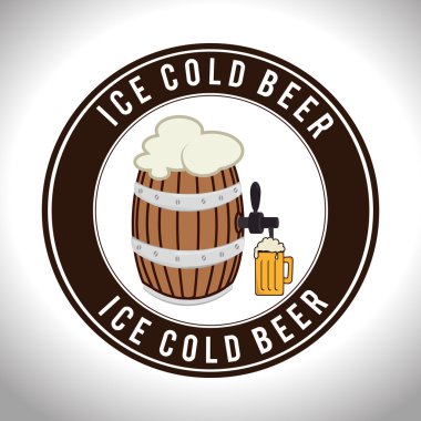 Bira tasarım, vektör çizim.