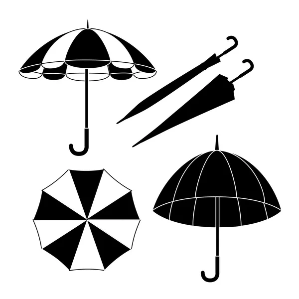 Umbrella design over white background vector illustration — Stock Vector