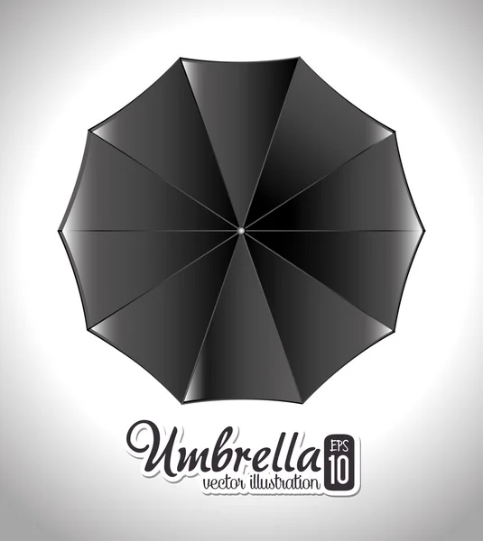 Deštník design nad bílé pozadí vektorové ilustrace — Stockový vektor