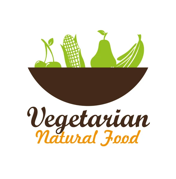 Food design, illustrazione vettoriale — Vettoriale Stock