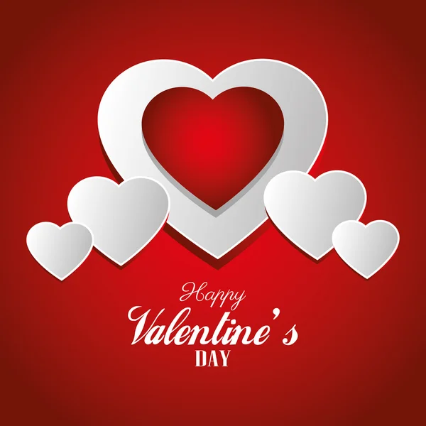 Valentines day design, vector illustration. — Stock Vector