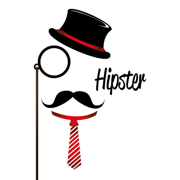 Desenho de Hipster, ilustração vetorial . —  Vetores de Stock