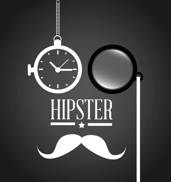 Desenho de Hipster, ilustração vetorial . —  Vetores de Stock