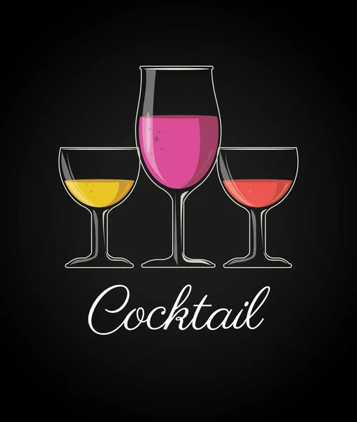 Diseño de bebidas, ilustración vectorial . — Vector de stock