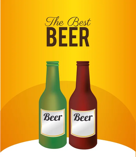 Bier ontwerp, vectorillustratie. — Stockvector