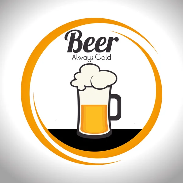 Desenho de cerveja, ilustração vetorial . — Vetor de Stock