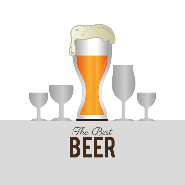 Desenho de cerveja, ilustração vetorial . —  Vetores de Stock