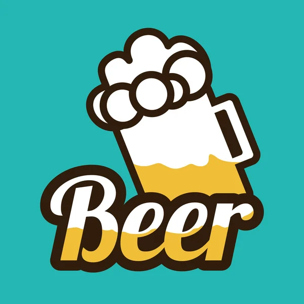 Desenho de cerveja, ilustração vetorial . —  Vetores de Stock