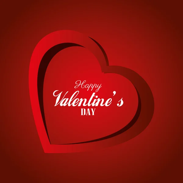 Valentines day design, vector illustration. — Stock Vector