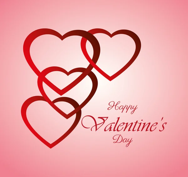 Valentines day design, vector illustration. — Stock Vector