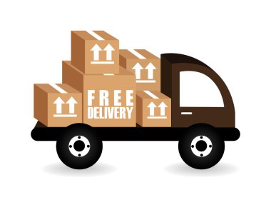 Teslim tasarım, vektör çizim.