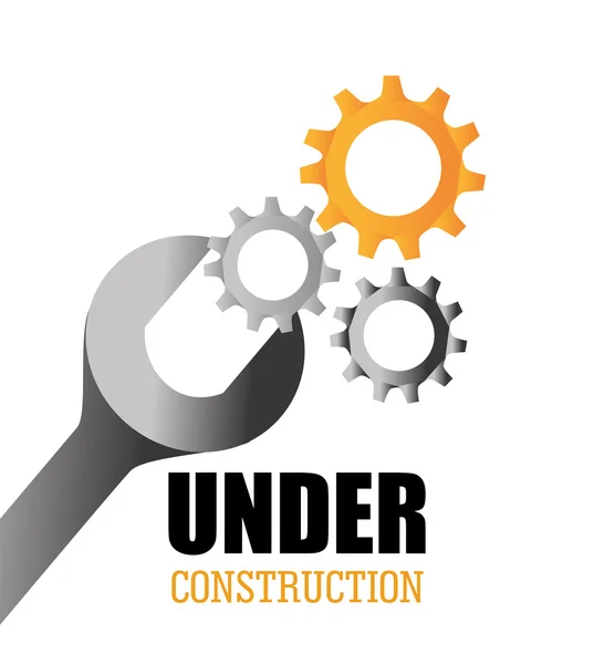 Construction design, vector illustration. — Stock Vector