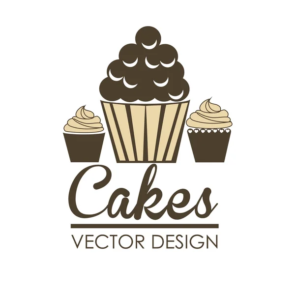 Bakkerij ontwerp, vectorillustratie. — Stockvector