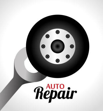 Garage design, vector illustration.